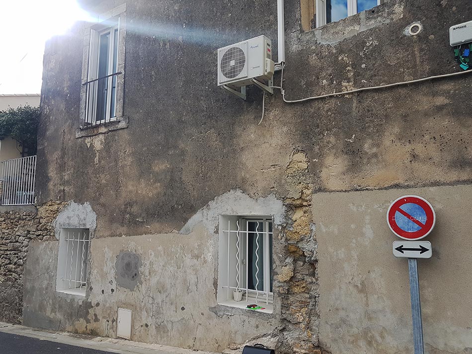 Ravalement de façade à Montpellier avant les travaux