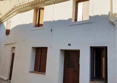 Ravalement de façade d'une maison de village à Vendargues, après les travaux